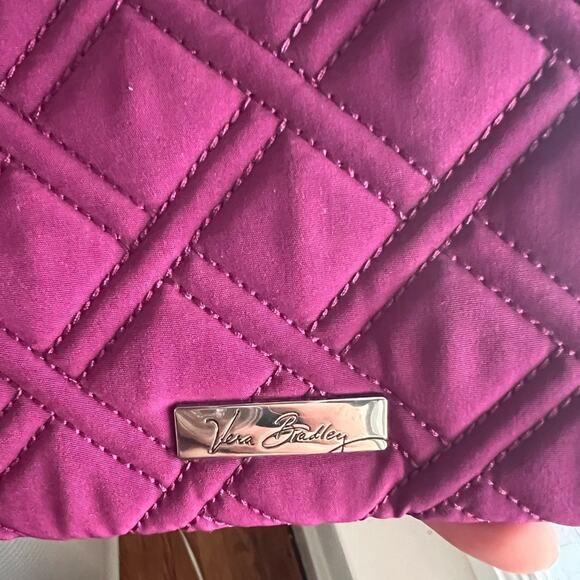 Vera Bradley Plum Wristlet with card pockets-EUC - Picture 3 of 4